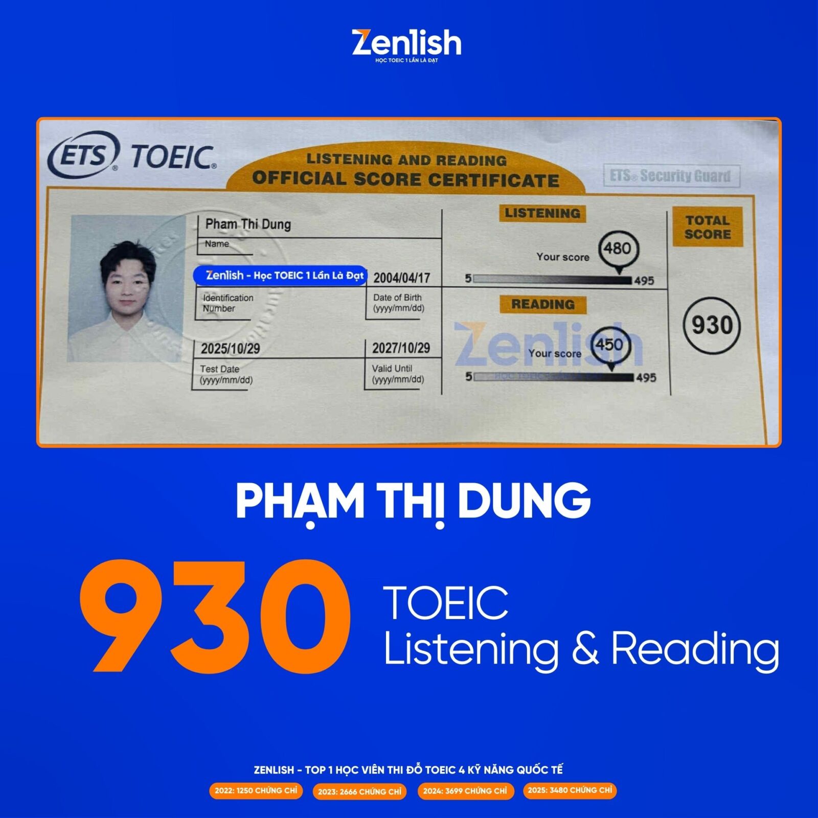 Chứng chỉ Học viên